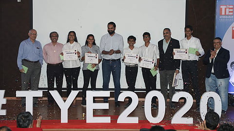 Team Flobal on stage | (Pic: TiE Hyderabad)