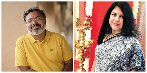 Devdutt Pattanaik and Chitra Banerjee Divakaruni | (Pic: Internet)