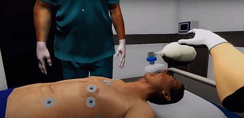 Virtual reality ACLS procedure| Pic: DreamX