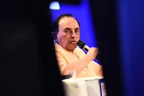 Dr Subramanian Swamy at ThinkEdu | Pic: Express