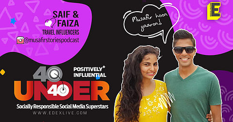 Saif Omar and Faiza Khan | Graphic: Naveen Kumar Manoharan