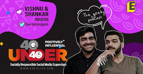 Vishnu and Shankar podcast shows are interesting to listen as they connect history with current scenario (Graphic: Naveen Kumar Manoharan)