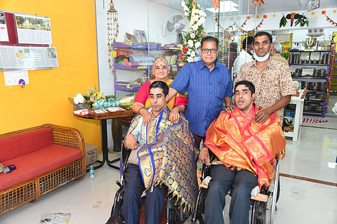 Sriram Ramesh and Sundar Ram Ramesh with their family (Pic: M S Ramesh)
