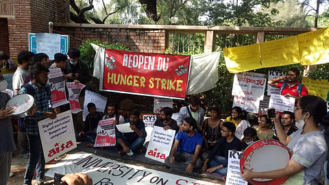 The students at the protest (Pic: Sourced)