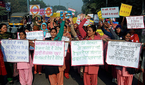 An awareness rally on declining sex ratio by Beti Padhao Beti Bachao campaign in Haryana's Gurgaon (File Photo, 2015) | Pic PTI