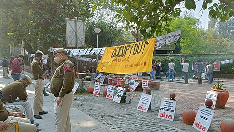 Pic: Delhi University students