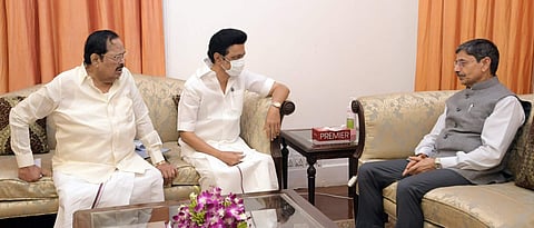MK Stalin, Chief Minister with Governor RN Ravi (Picture: Twitter)
