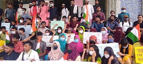 Images from the students protests | Pic: Specially arranged by Edexlive