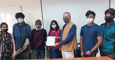 The student delegation met with representatives of the VC, who said that they will arrange a meeting within the week | Pic: Sourced