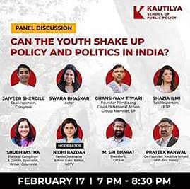 The webinar discussed youth politics in the present political scenario