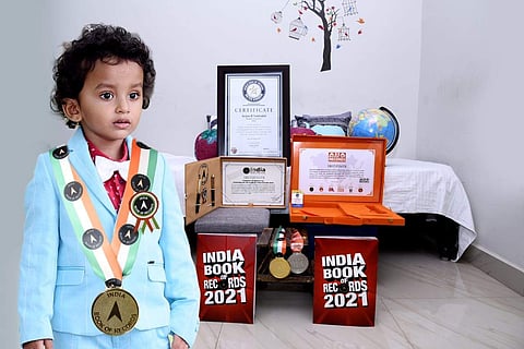 Arjun Sankadal, three year old who can recite the names of 195 countries