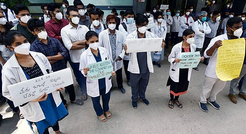 Junior doctors strike | Pic: ANI