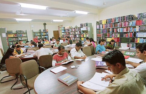 Students deep in study mode | File photo | Express