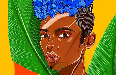 His artwork | (Pic: Anwesh Kumar Sahoo)