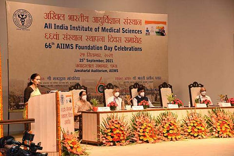 The 66th Foundation Day celebrations being marked at AIIMS Delhi | Pic: AIIMS Delhi