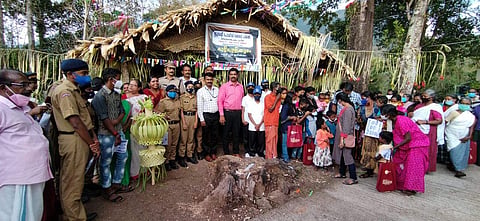 The inauguration of the student study centre at Eettimoodu settlement (Pic: Sourced)