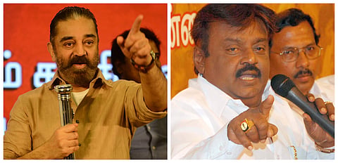 Kamal Haasan and Vijayakant | (Pic: Express)