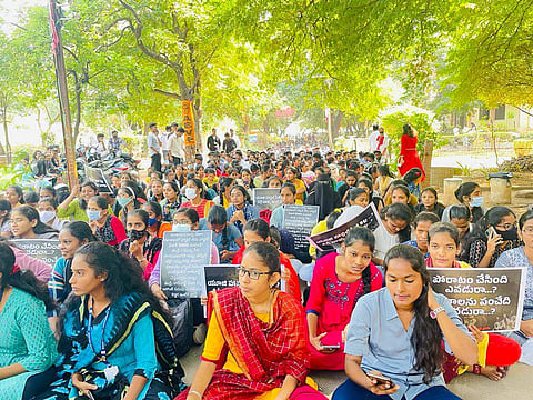 Image from the protests | Pic: Twitter