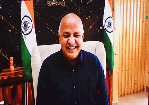 Manish Sisodiya joined Think Edu 2022 virtually | Pic: Ashwin Prasath