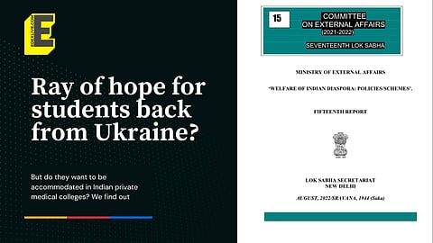 Ukraine returned medical students to be accommodated in Indian medical colleges? | (Pic: Edexlive)