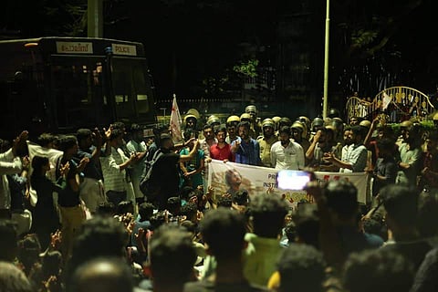 Scenes from NIT Calicut protests | (Pic: SFI Kerala's FB page)