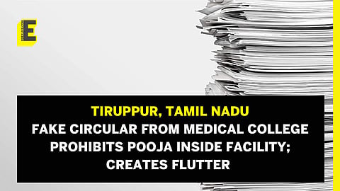Social media was abuzz due to the circular | (Pic: EdexLive)