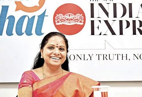 File photo of K Kavitha | (Pic: Express)