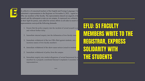 Professors share solidarity | (Pic: EdexLive + Sourced)