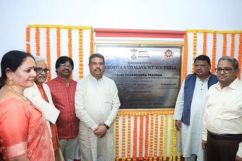 At the inauguration of the KV | (Pic: NIT Rourkela)