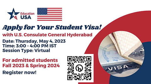 The session is for students aiming to study abroad in the USA | Pic: Education USA Twitter