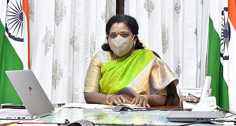 File photo of Telangana Governor Tamilisai Soundararajan | (Pic: Express)