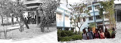 Picture collage of Gurudas College