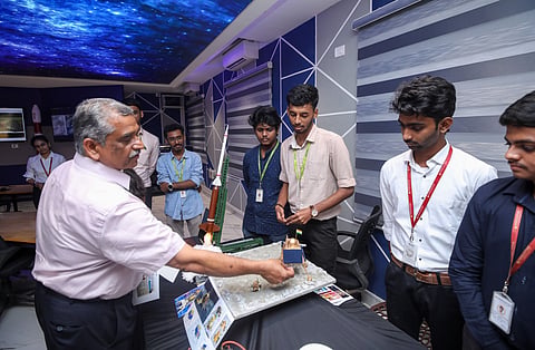 S Mohana Kumar, Mission Director, Chandrayaan-3 at HITS | (Pic: EdexLive)