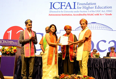 Glimpse from the convocation | (Pic: ICFAI)