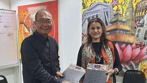 Prof Peter Ling, CEO Limkokwing University of Creative Technology with Prof Manika Walia, Founding Dean, School of Creativity, Rishihood University | (Pic: Rishihood University)