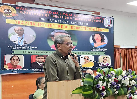 Prof Jagadesh Kumar at MANUU | (Pic: MANUU)