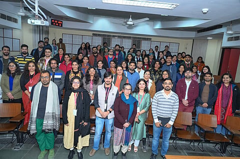 At the national research scholars’ conference | (Pic: IIT Kanpur)