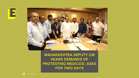 Ajit Pawar (centre) along with MARD representatives | (Pic: EdexLive)