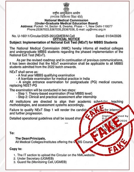 Govt debunks ‘fake’ circular on national qualifying exam