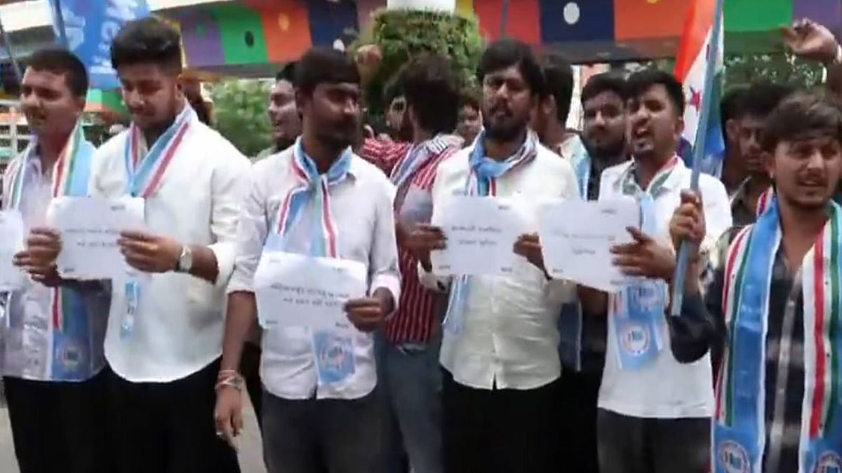 Gujarat NSUI protests 'purification' ritual following Kharge's rally