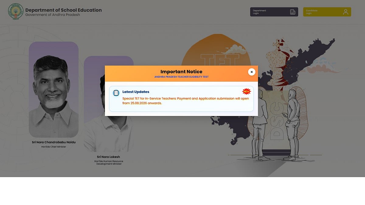 Special APTET 2026 for In-Service Teachers: Notification Released; Check Important Dates