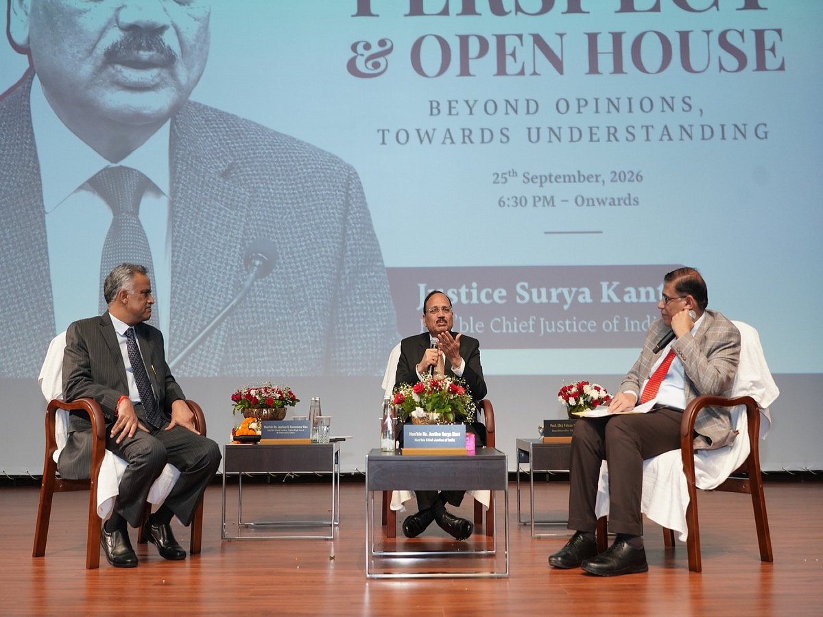 Sitting CJI breaks judicial convention to take questions from CNLU Patna law students