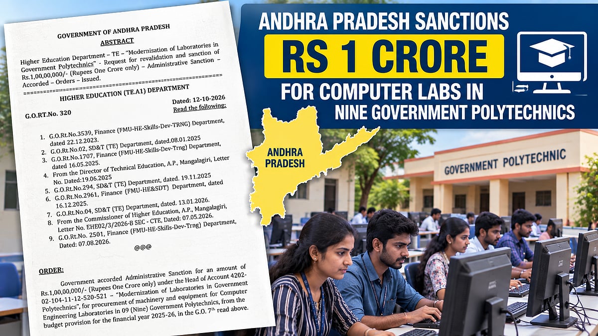 AP Sanctions Rs 1 Crore for 9 Government Polytechnic Computer Labs