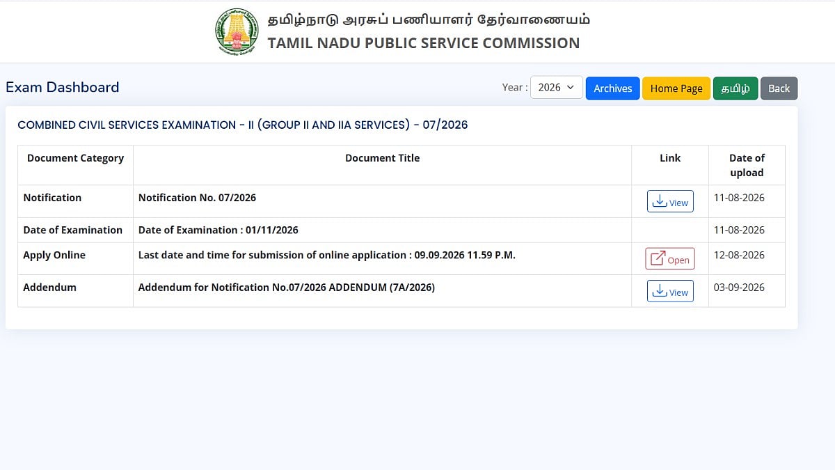 TNPSC Group 2 Hall Ticket 2026 Soon: Download Link, Exam Date