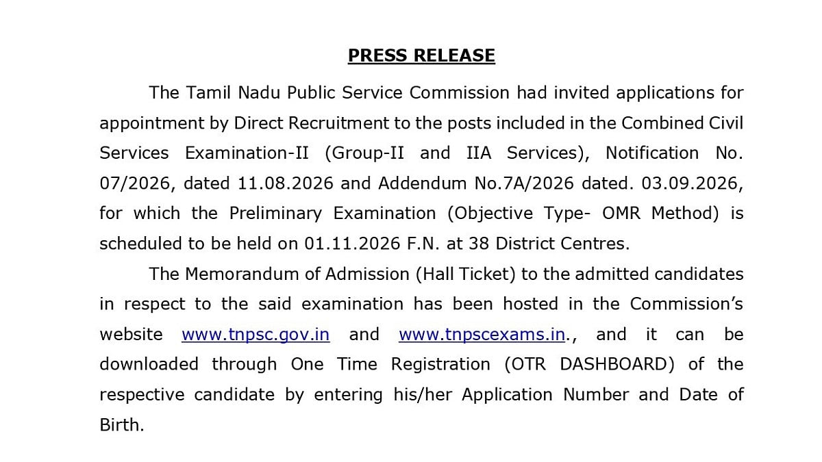 Position Voting Tickets TNPSC Group 2 Hall Ticket 2026 Released: Download Link Active