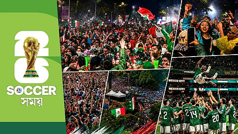 Mexico City Celebrations and Players' Victory Scenes — Collage