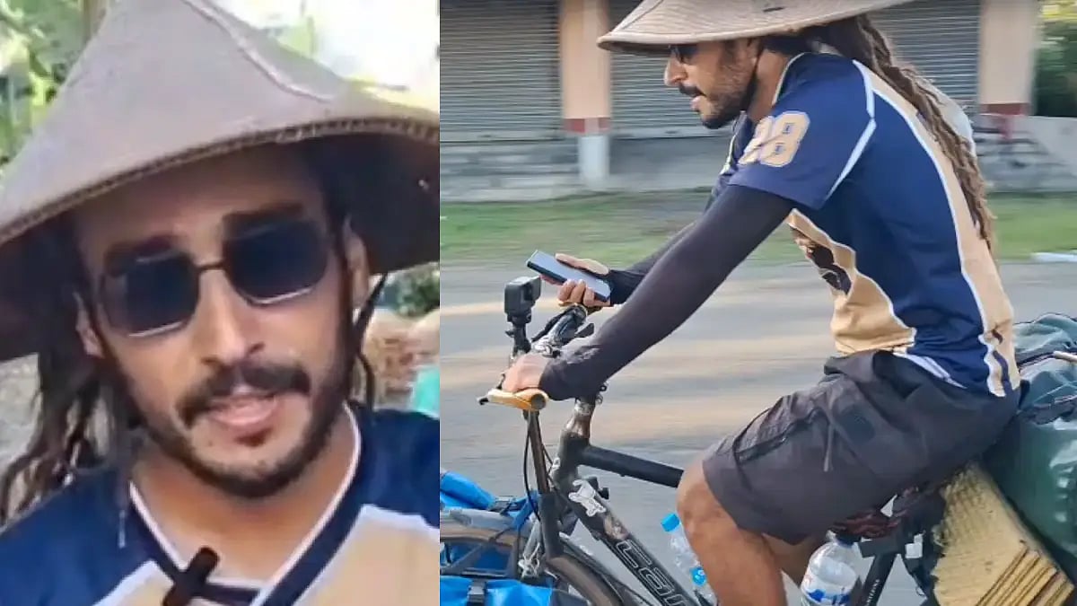 মরক্কো থেকে নদিয়া, ২৩টি দেশ পেরিয়ে সাইকেলে ঘুরছেন ওসমান