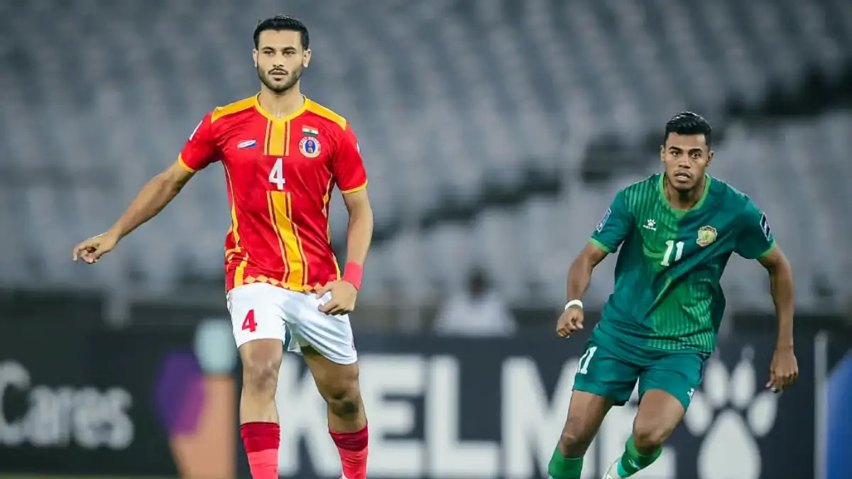 ভাঙল আনোয়ারদের ডিফেন্স,ছবি: East Bengal FC,জোড়া গোল করে উচ্ছ্বাস ডেভিডের