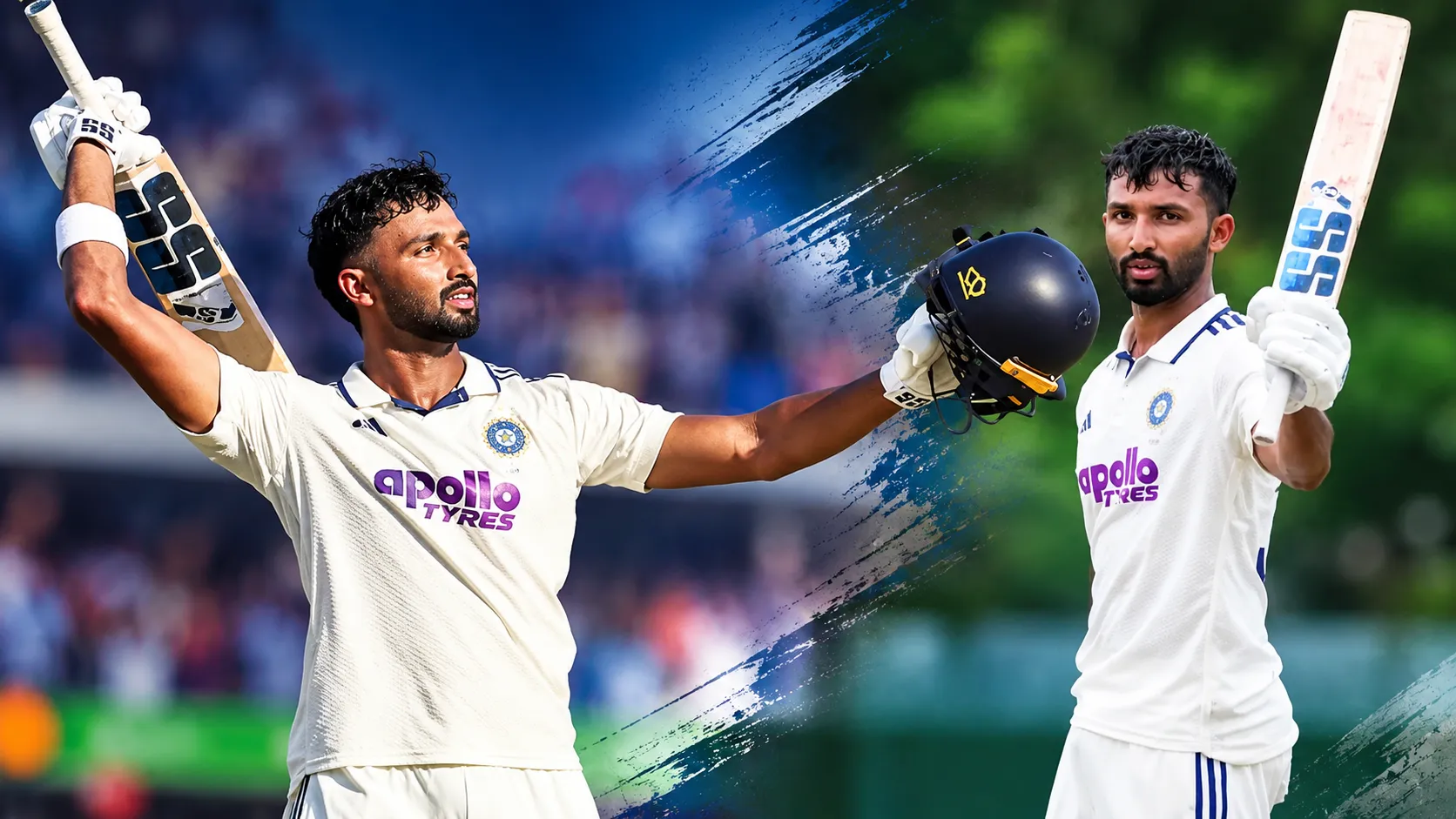 সেঞ্চুরি করে দেবদত্ত পাডিক্কল,ছবি: AI নির্মিত