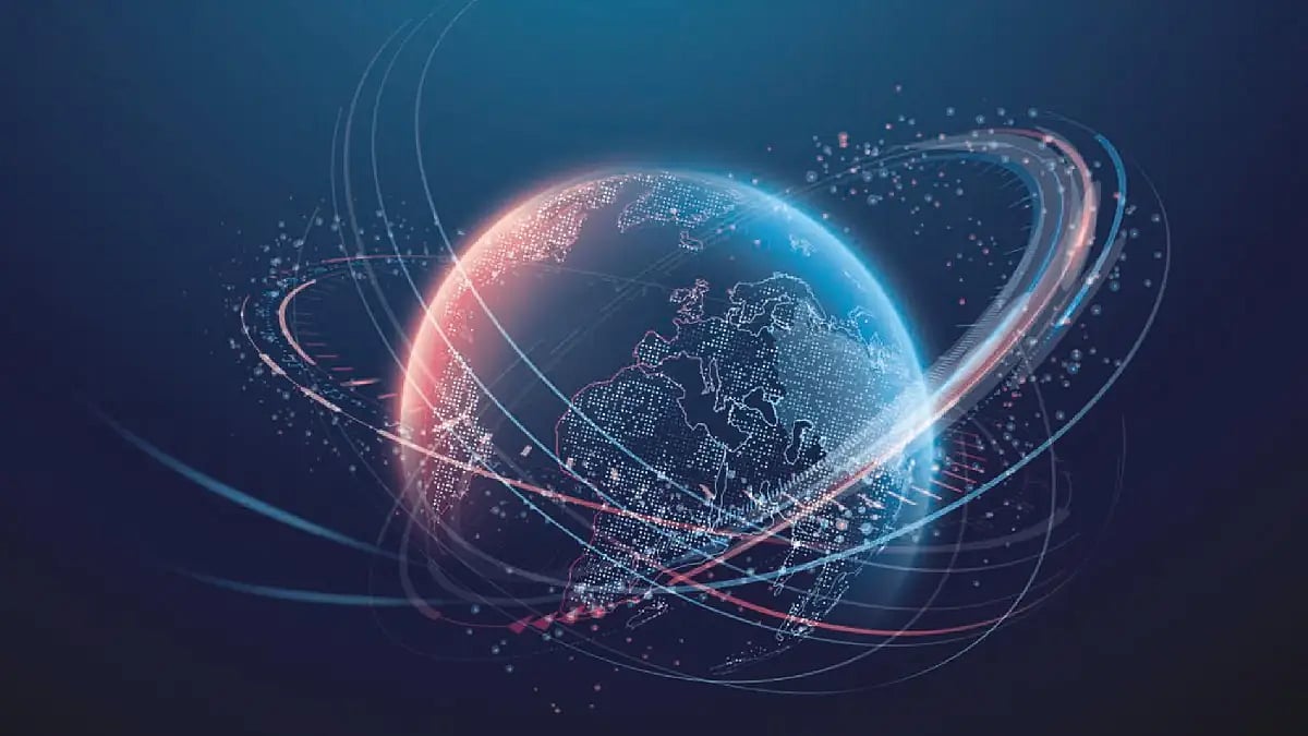 world and blue space 